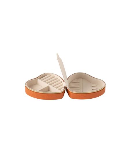 Boîte à Bijoux Cœur Ericka 16cm Cognac