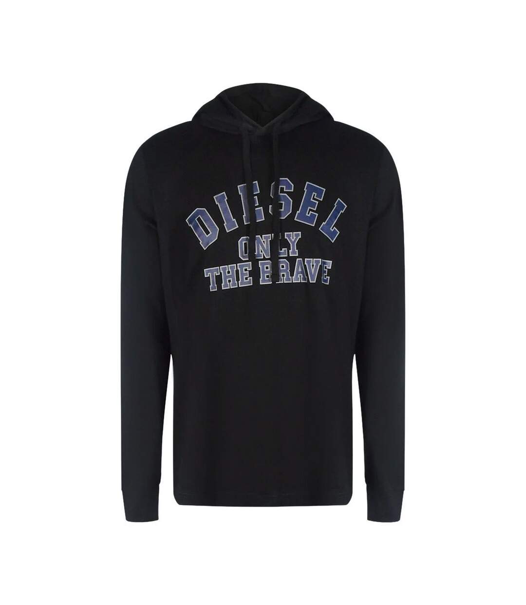 Unisex Adult The Brave Logo Hoodie Black Diesel-1
