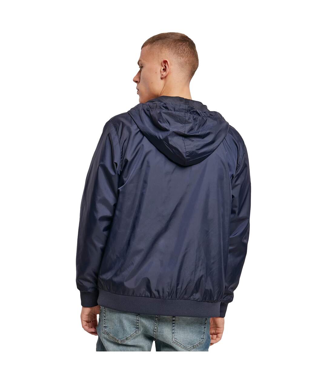 Veste Coupe-vent Adulte Bleu Marine Build Your Brand-2
