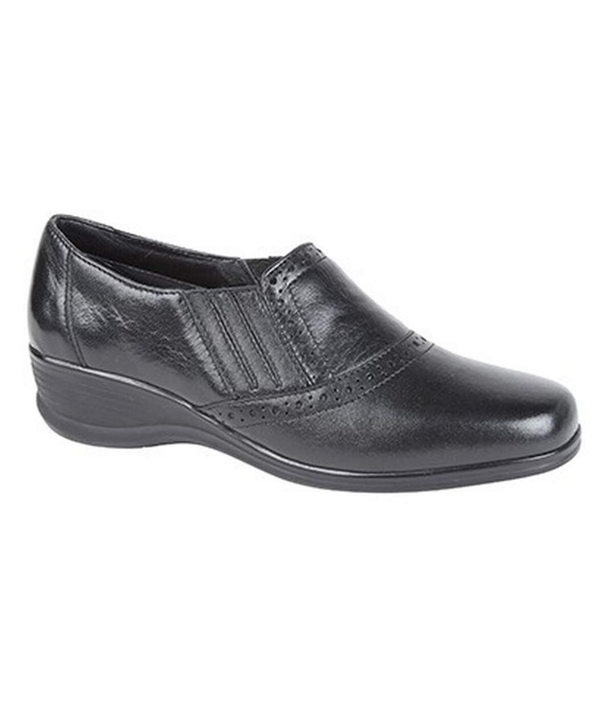 Mod Comfys Womens/Ladies Softie Leather Casual Shoes (Black) - UTDF1212