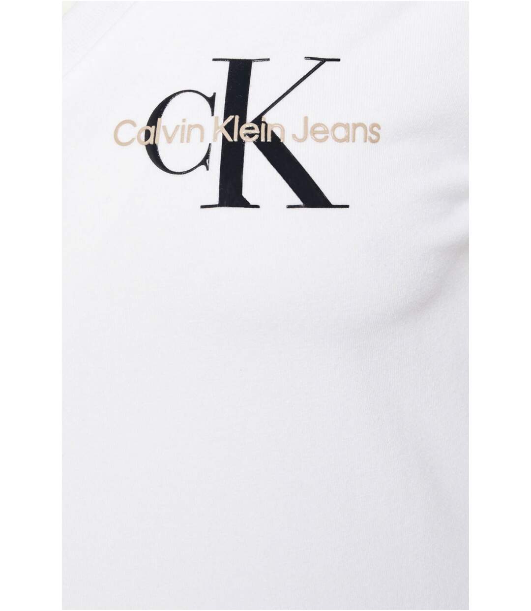 Tee shirt stretch en V   -  Calvin klein - Femme-2