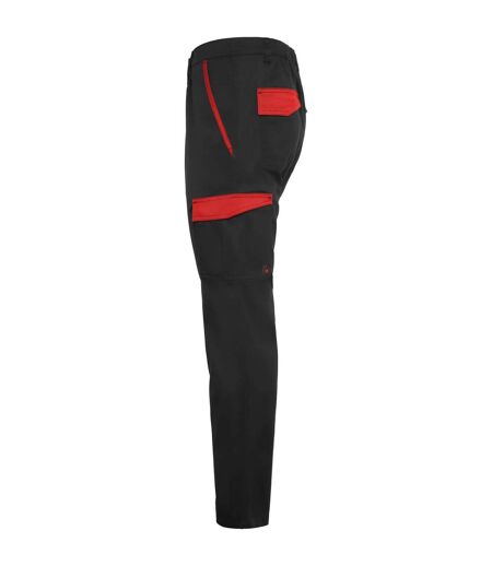 Pantalon Trooper Homme Noir Rouge Roly Workwear