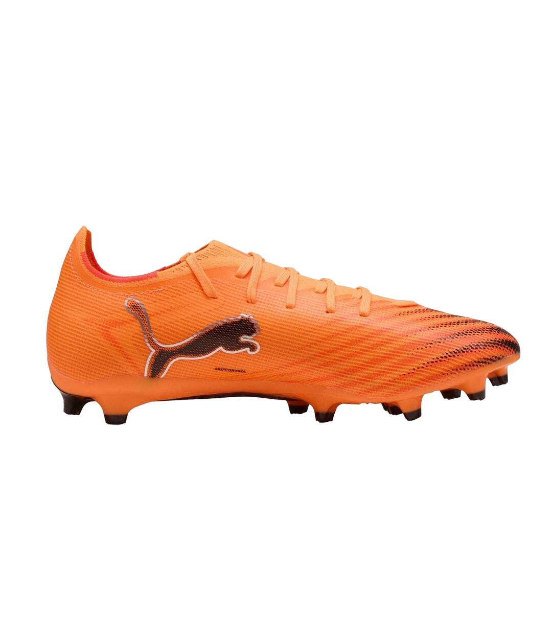Unisex Adult Ultra 6 Match Firm Ground Football Boots Orange Black Puma-1