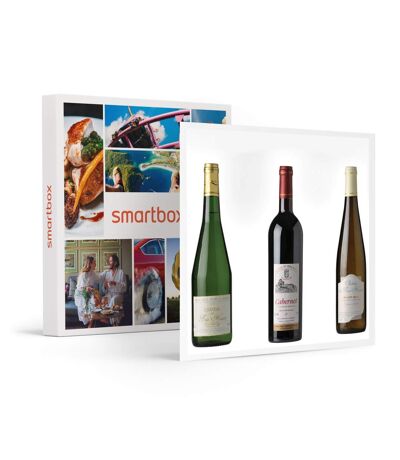 Coffret de 3 bouteilles de vin du Pays nantais livré à domicile - SMARTBOX - Coffret Cadeau Gastronomie