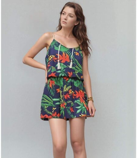 Robe d'été  bretelles fleuries - Chic et décontractée pour profiter du soleil