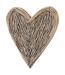 Willow heart decoration 70cm x 5cm x 60cm brown Hill Interiors