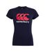 Womens/ladies Logo T-shirt Navy Canterbury-2