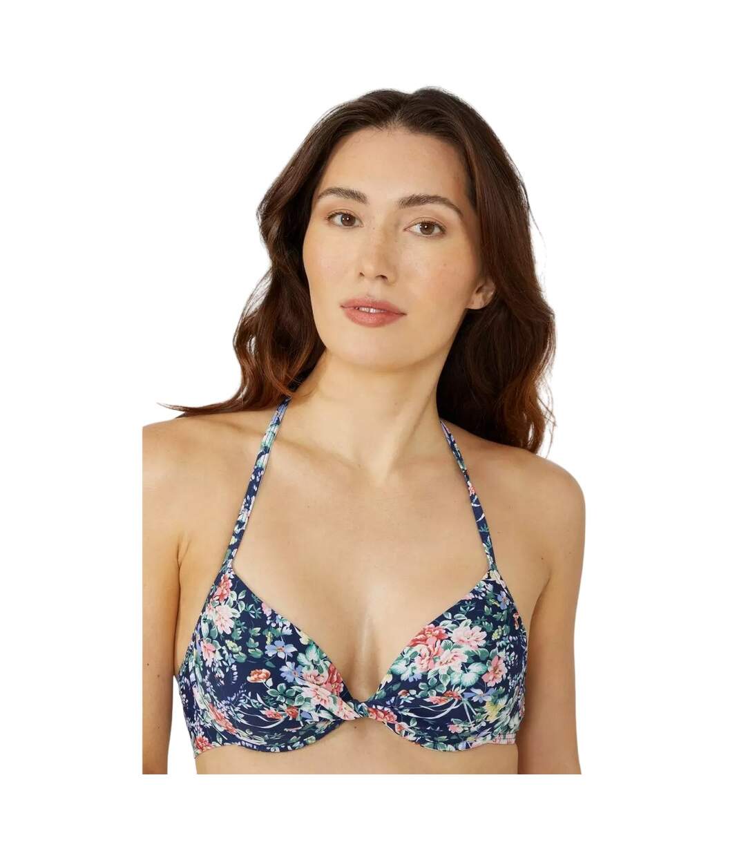 Haut de maillot de bain femme bleu marine Debenhams-1