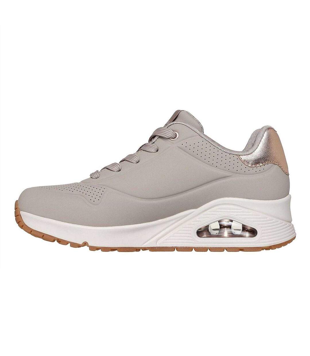 Baskets Uno Stand On Air Femme Beige Skechers-2