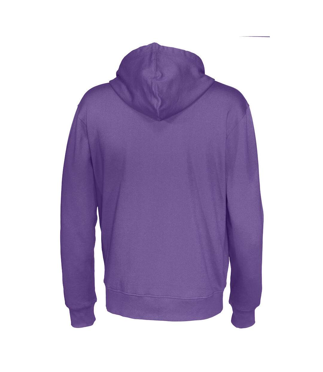 Mens Full Zip Hoodie Purple Cottover-2