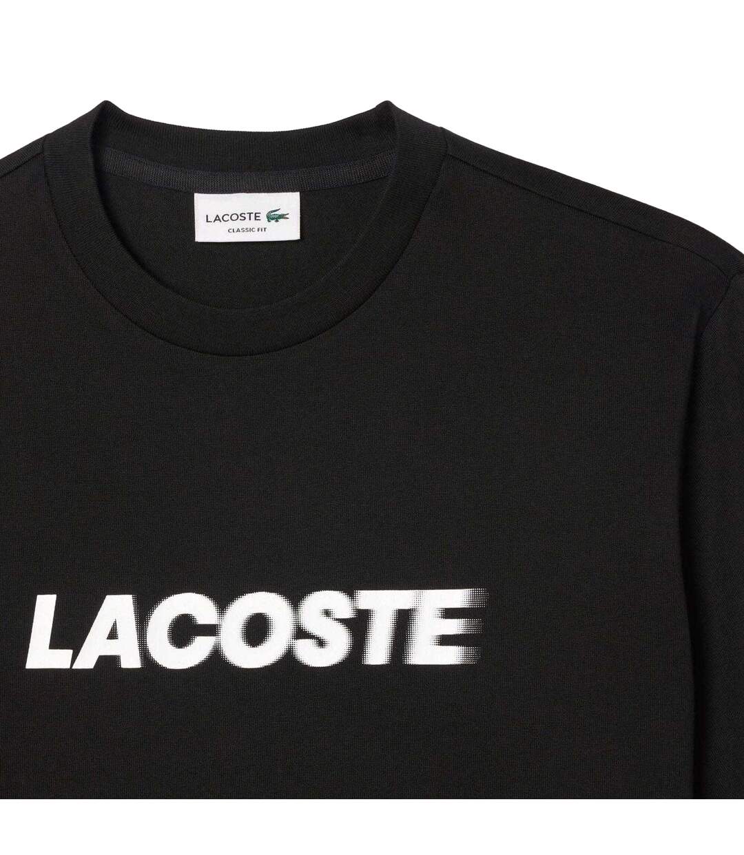 T-shirt Homme Noir Blanc Lacoste-4