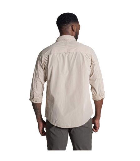 Mens Kiwi Ii Long-sleeved Shirt Oatmeal Craghoppers