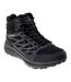 Mens Hewila Waterproof Mid Cut Walking Shoes Black Hi-Tec-1