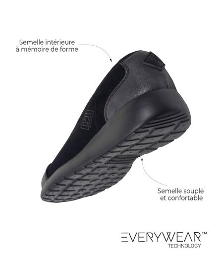 Isotoner Ballerines femme semelle mousse everywear mémoire de forme