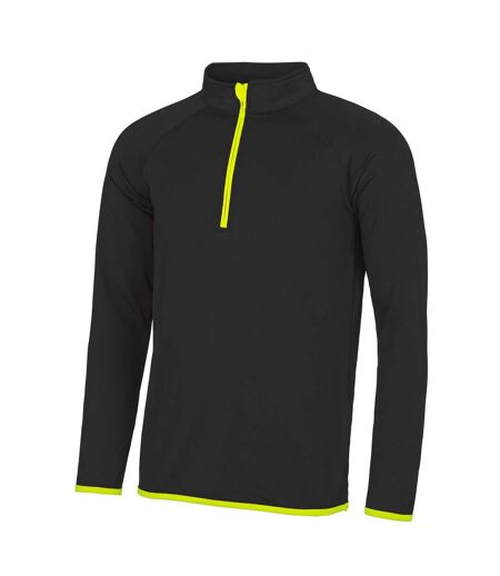 Just Cool Sweatshirt À Col Zippé Homme Bleu Roi Blanc Arctique Awdis