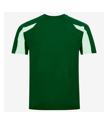 AWDis Cool Mens Contrast Moisture Wicking T-Shirt (Kelly Green/Arctic White) - UTPC5918