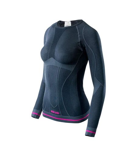 Haut Thermique Manches Longues 2rap Femme Anthracite Brugi