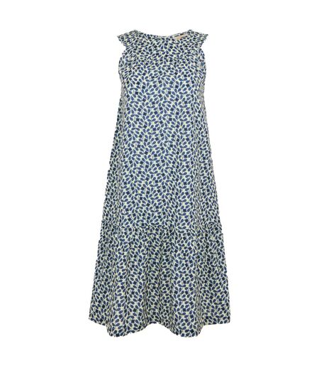 Womens/ladies Orla Kiely Ii Sleeveless Summer Dress Blue Regatta