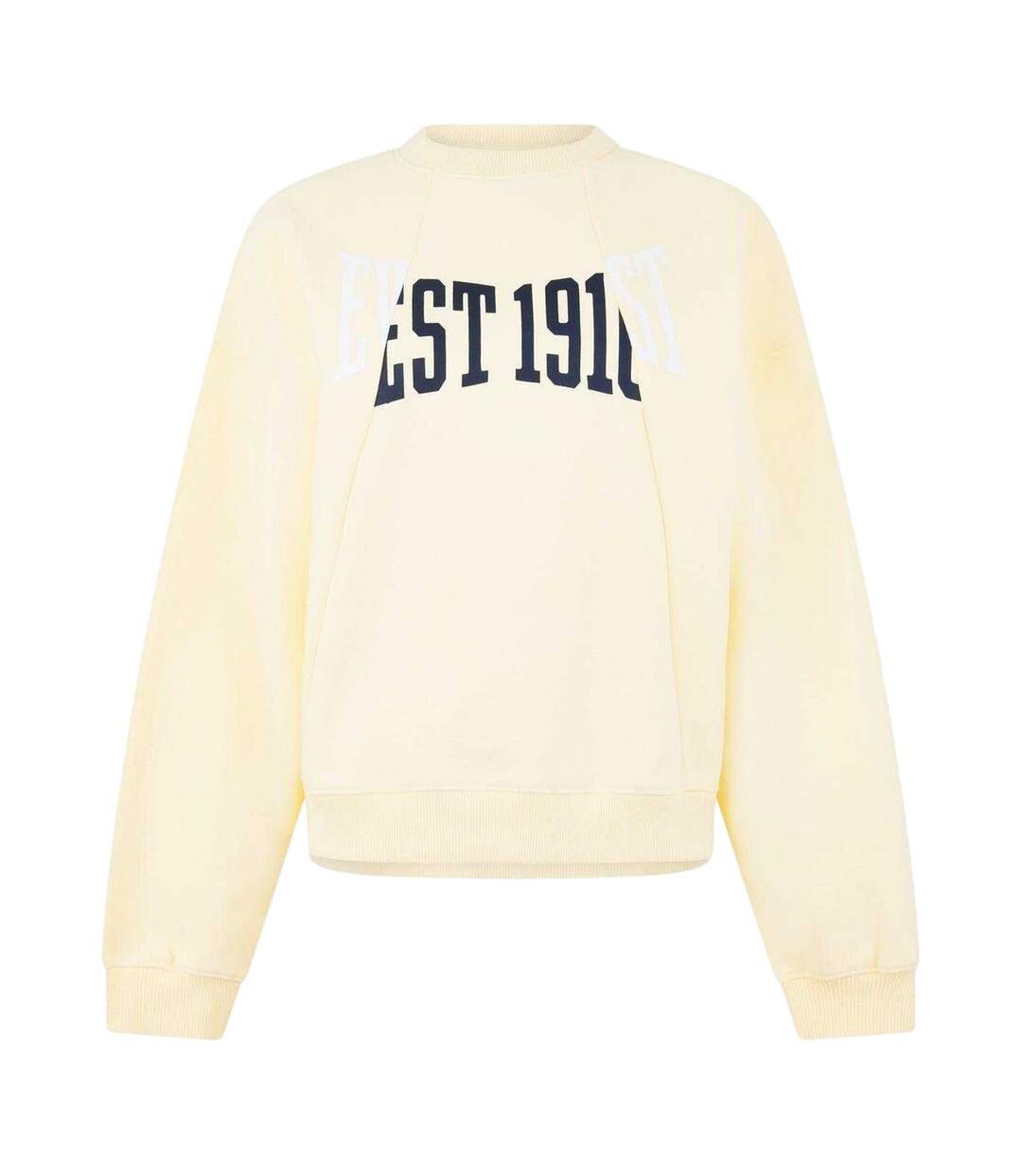 Unisex Adult Est 1910 Logo Sweatshirt Soft Yellow Everlast-2