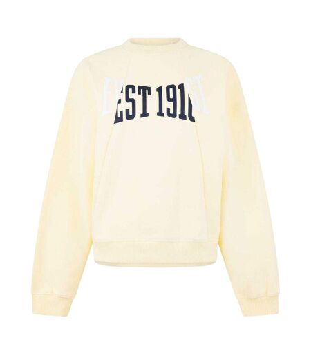 Unisex Adult Est 1910 Logo Sweatshirt Soft Yellow Everlast