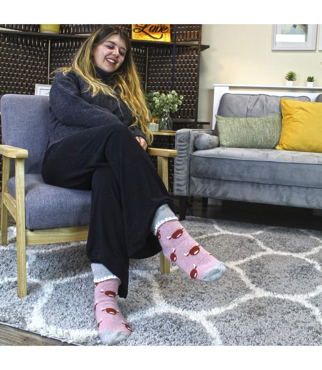 Sock Snob - 6 paires femme de chaussettes de lit épaisses et chaudes en laine-3