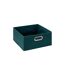 Boîte de Rangement Pliable Premium 15x31cm Bleu Pétrole-1