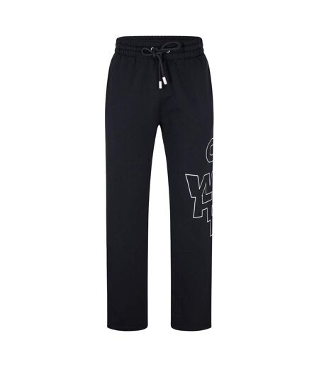 Unisex Adult Arrow Regular Sweatpants Black White Off White