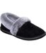 Womens fur lined slipper black Skechers