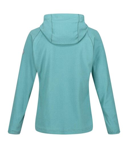 Sweat à capuche montes femme jade bleu / bleu turquoise pâle Regatta