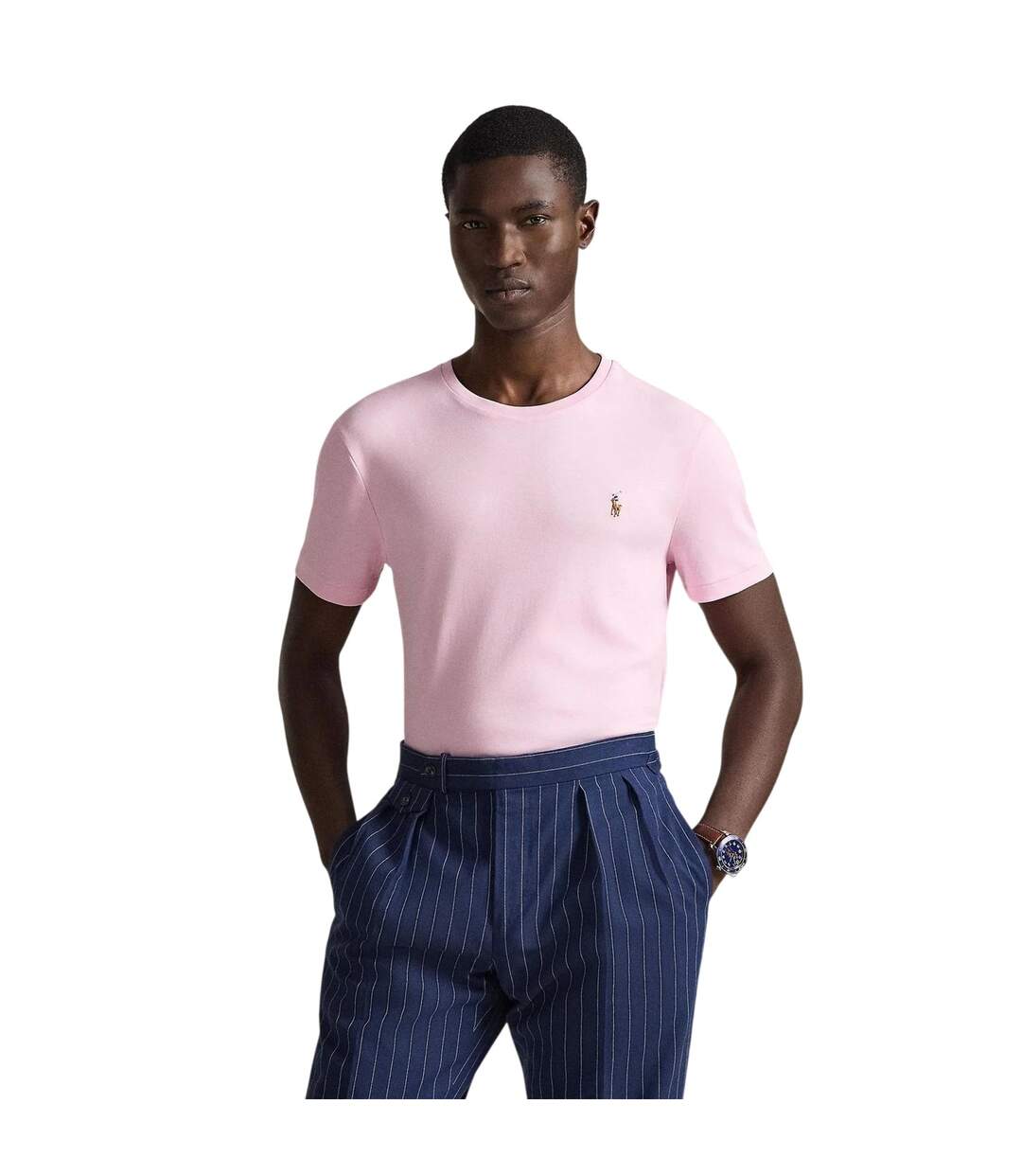 T-shirt Homme Rose Foncé Ralph Lauren-1