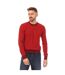Mens Kapoko Knitted Cotton Sweatshirt Red Boss-1