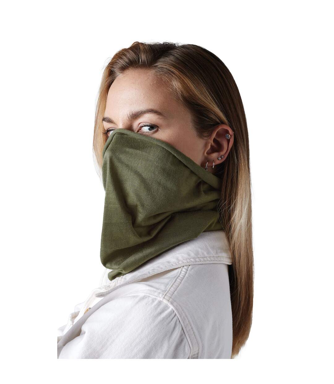 Beechfield Snood recyclé (Vert militaire) (One Size) - UTBC4814