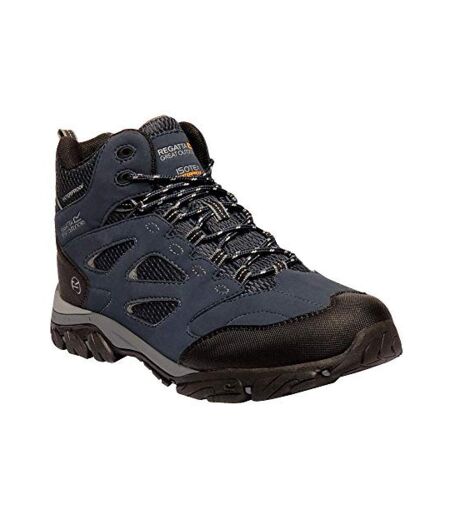 Regatta Mens Holcombe IEP Mid Hiking Boots (Navy/Granite) - UTRG3660