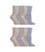 12 Pairs Ladies Cotton Rich Everyday Socks Gentle Grip Soft Top Comfort Socks-1