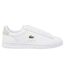 Womens/ladies Carnaby Leather Flat Trainers White Lacoste-3