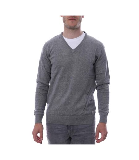 Pull over gris homme hungaria v neck - m