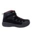 Mens Suede Waterproof Hiking Boots Black Red Donnay-1