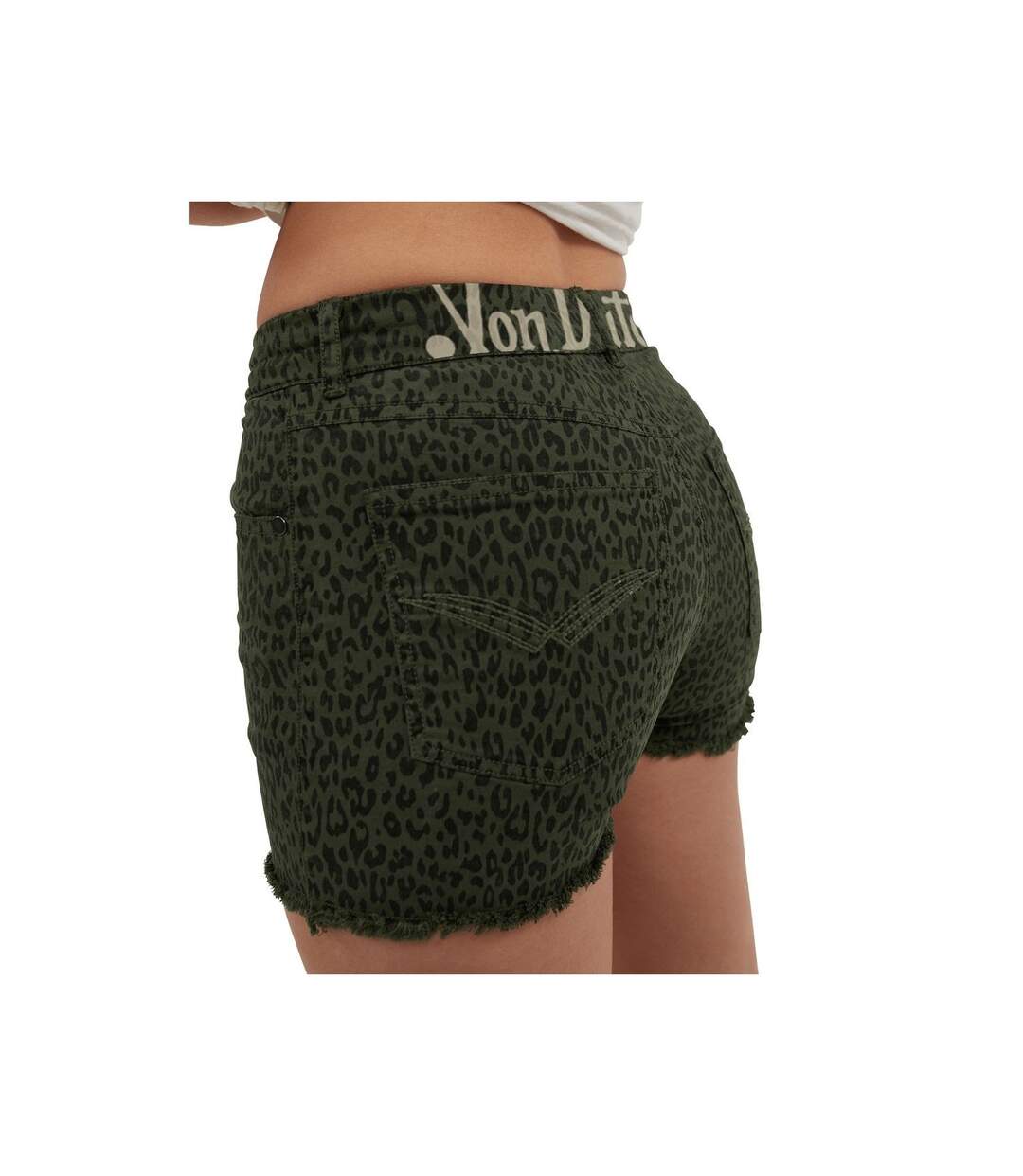 Short en toile femme en coton Spicy Vondutch-4