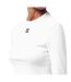 Womens/ladies Dafilomena Slim Crop Top White Hugo-4