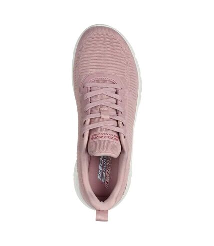 Womens/ladies bobs b flex hi flying trainers blush Skechers