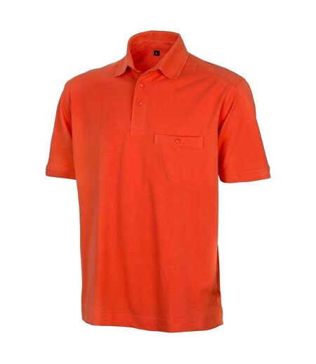 Polo manches courtes poche boutonnée R312X - orange