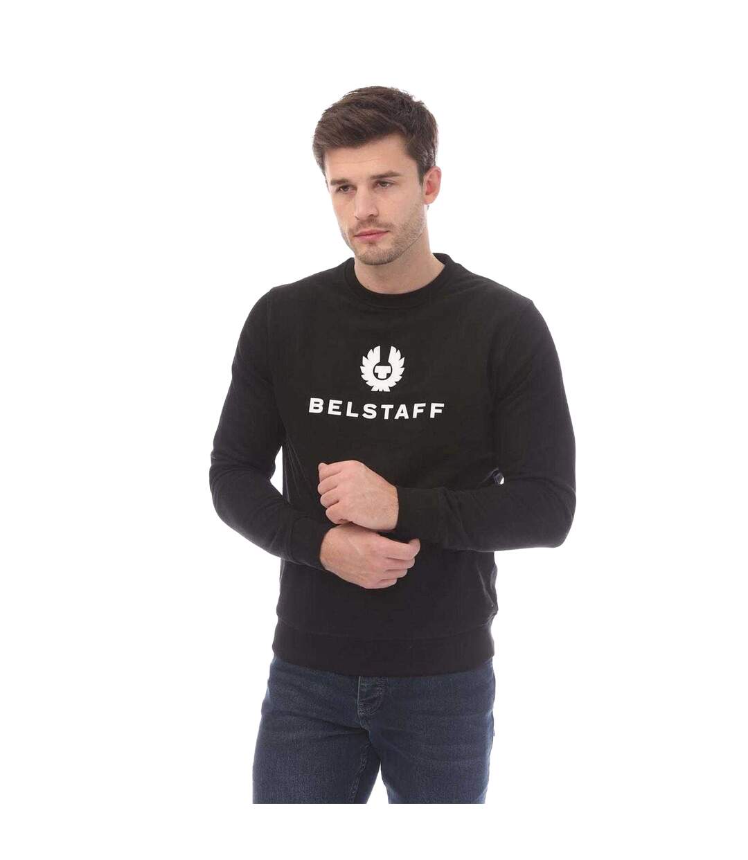 Sweat Signature Homme Noir Blanc Belstaff-2