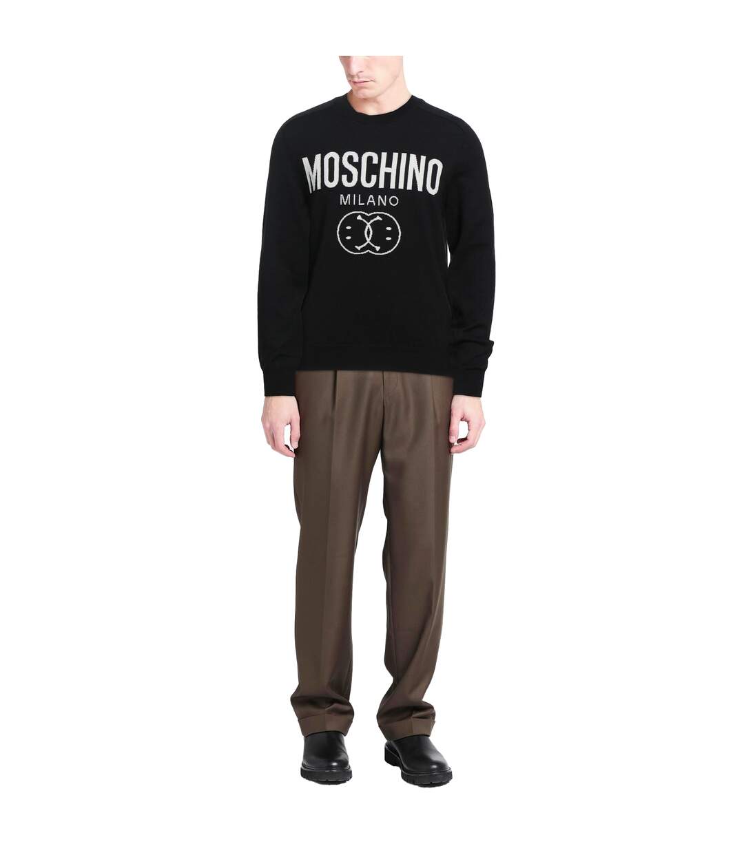 Pull Milano Homme Noir Moschino-1