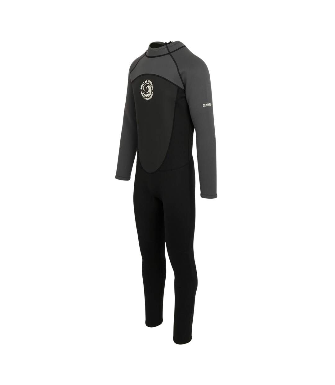 Mens grippy wetsuit black/dark grey/white Regatta-3