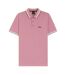Mens Paddy Contrast Tipped Polo Shirt Pink Boss-2