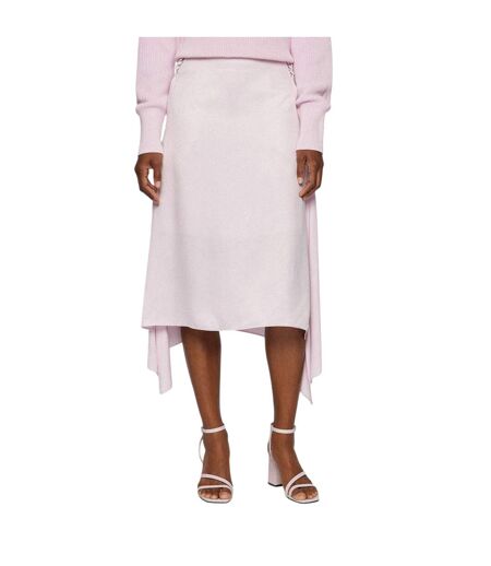 Womens/ladies Vicina Plain Skirt Pink Hugo Boss
