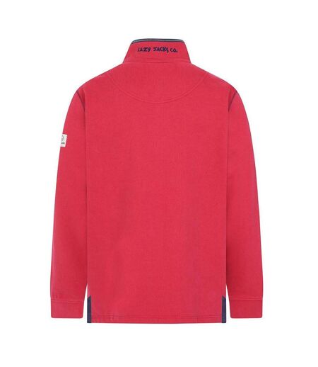 Sweat Homme Rouge Cramoisi Lazy Jacks