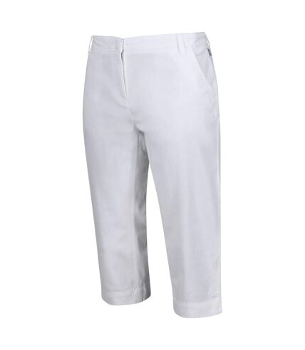 Womens/ladies bayletta capri trousers white Regatta