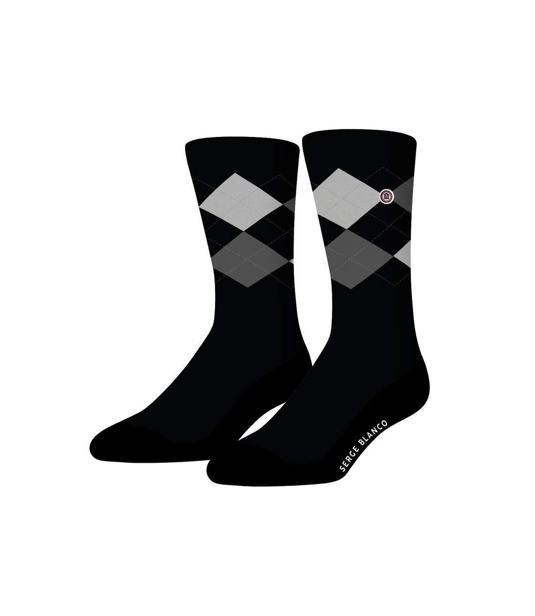 Lot de 6 paires de chaussettes de ville Serge Blanco Losange Serge Blanco-5