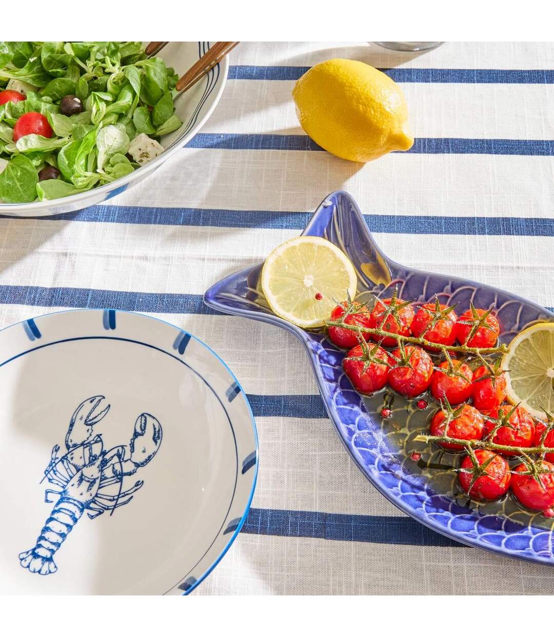 Lot de 6 Assiettes Creuses Océania 20cm Bleu-4